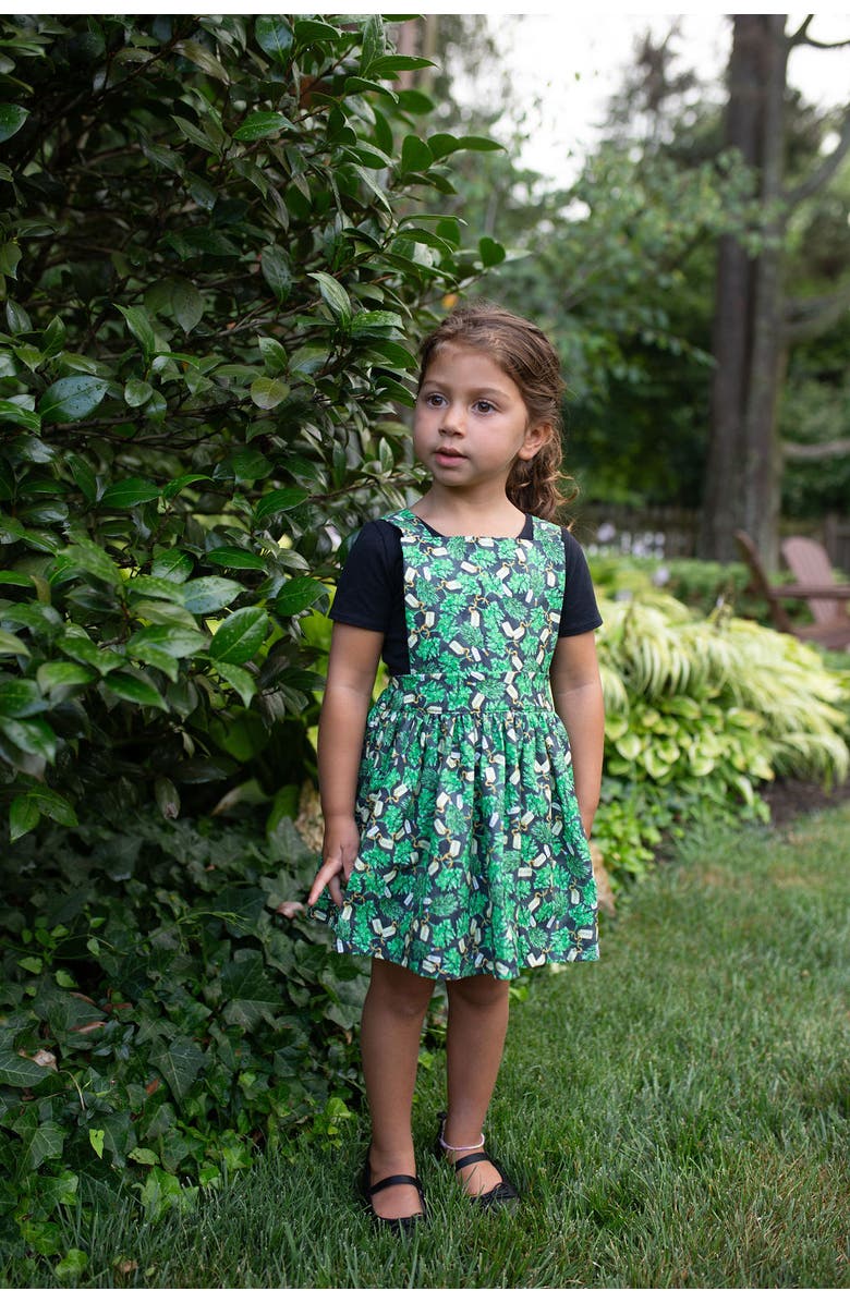 WORTHY THREADS Pinafore Dress, Alternate, color, Green