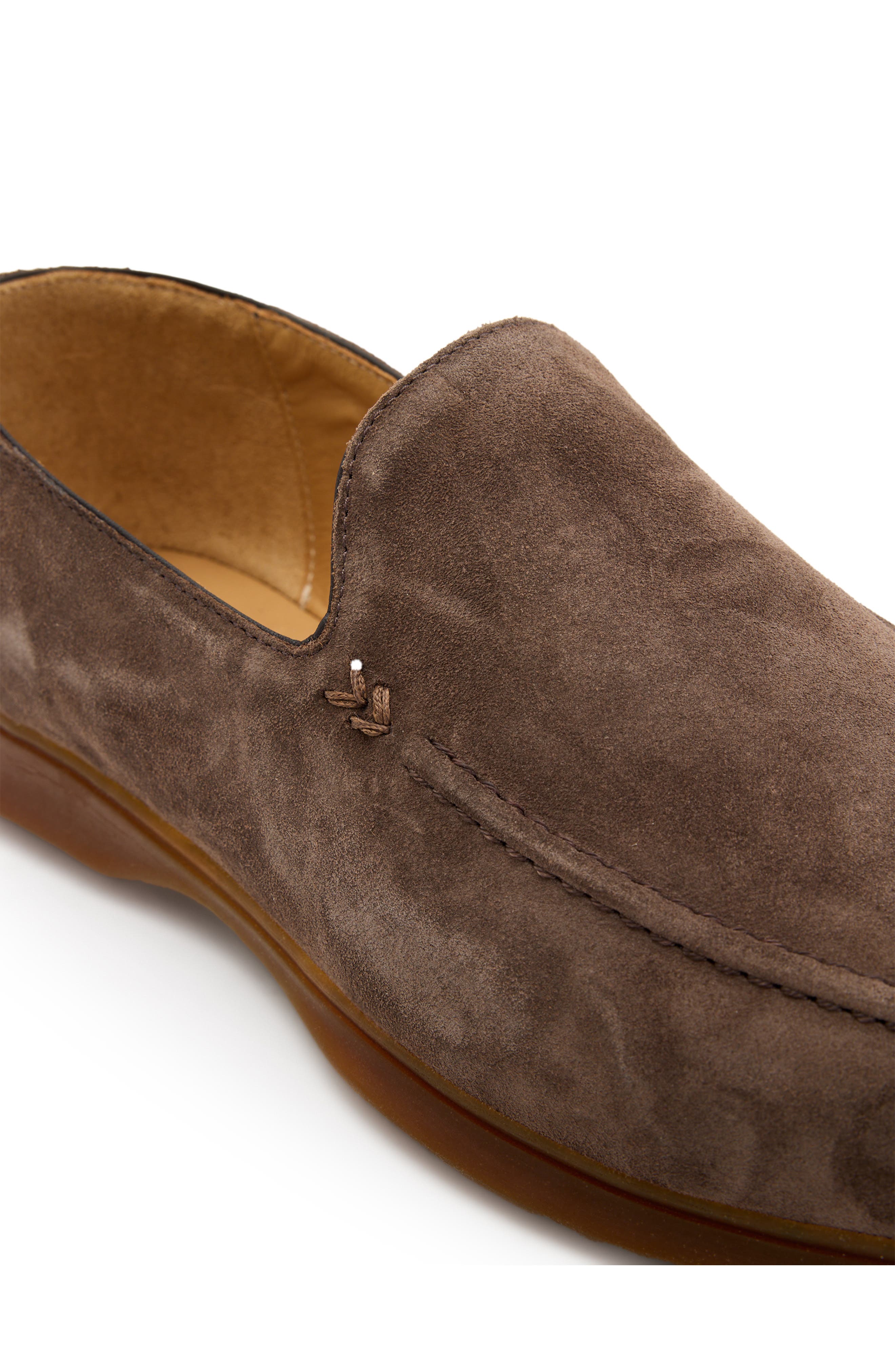 John Varvatos Thompson Venetian Loafer, Alternate, color, Chocolate