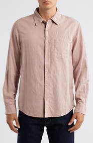 AG Wesley Linen & Cotton Button-Up Shirt