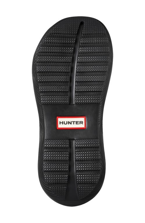 Hunter Haddie Platform Slide Sandal In Black 001