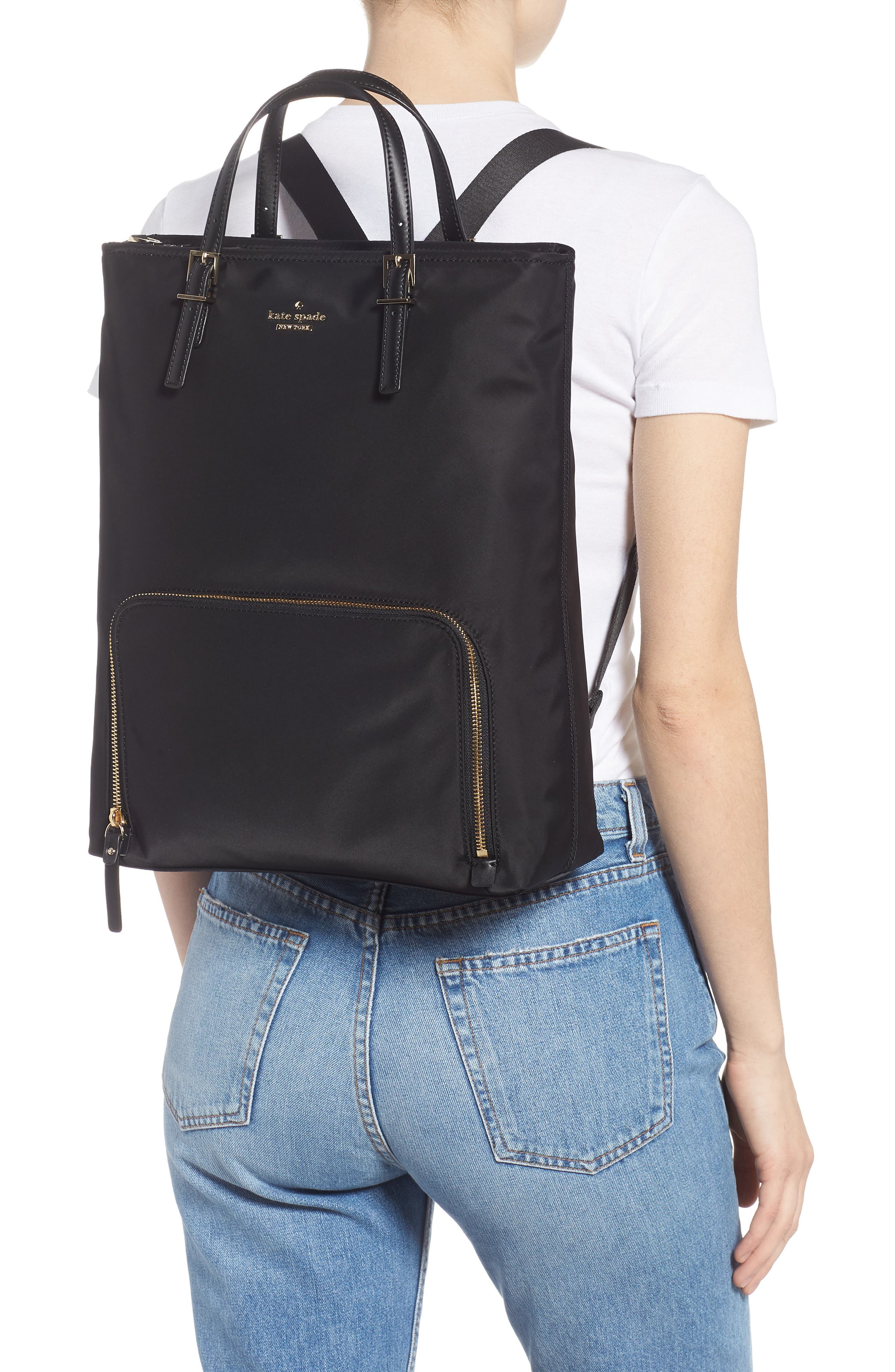 Kate Spade New York convertible nylon backpack, Alternate, color, 