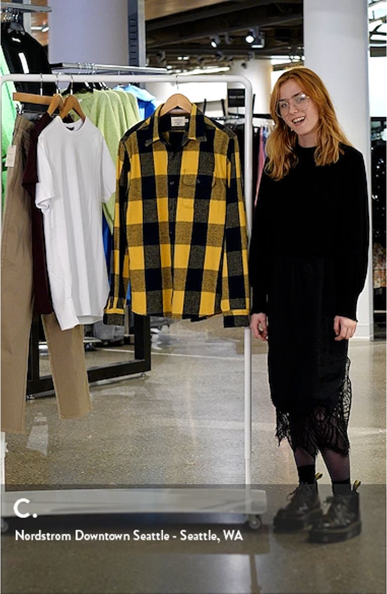 Boone Regular Fit Flannel Button-Up Shirt, sales video thumbnail