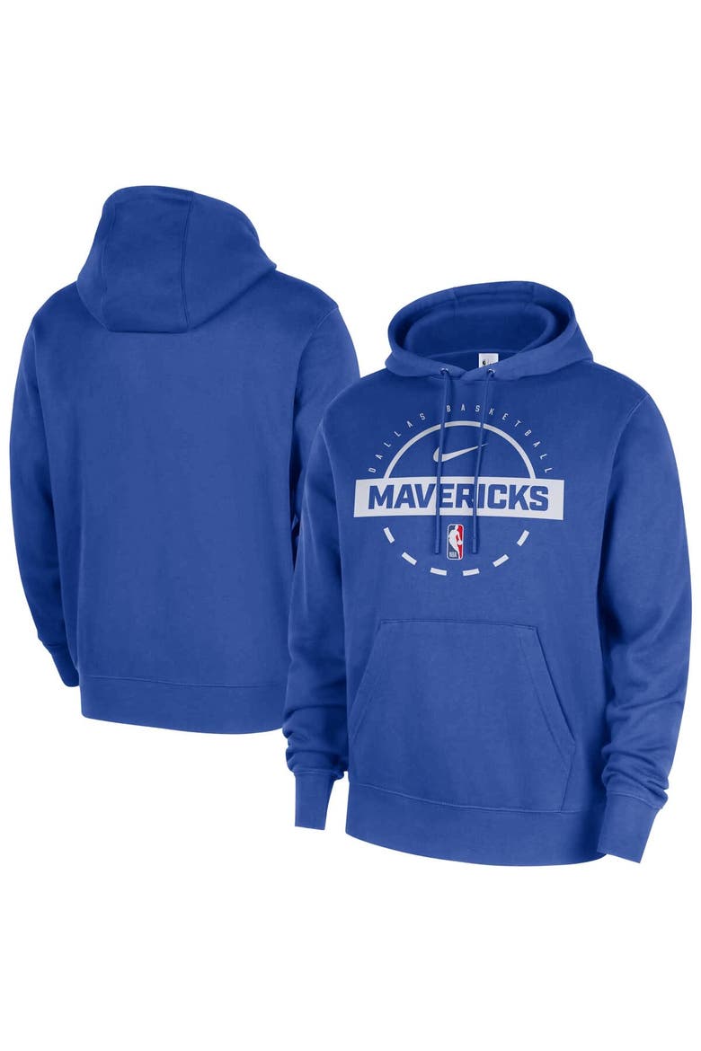Men's Nike Blue Dallas Mavericks 2025/26 Authentic Practice Club Pullover Hoodie, Main, color, Blue