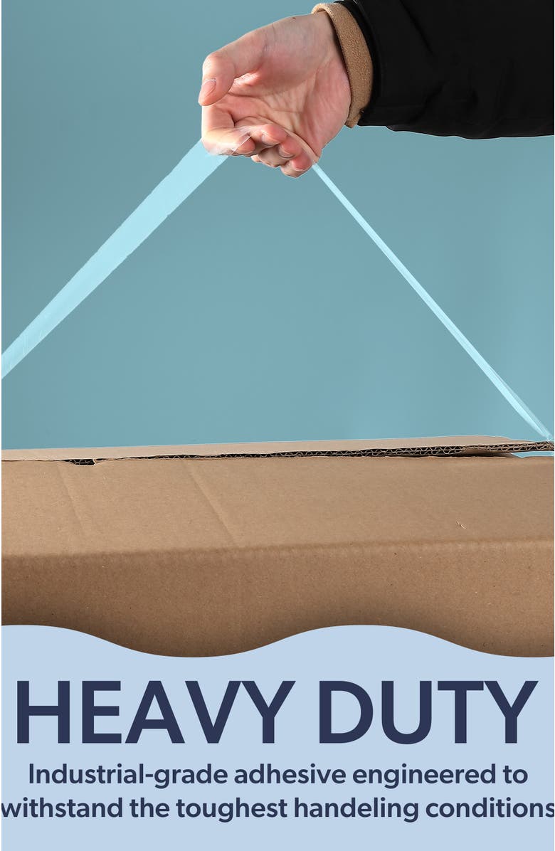 HAPPIMESS Otto Classic Heavy Duty 2" x 110 Yards Per Roll Packing Tape, Clear, Alternate, color, Clear