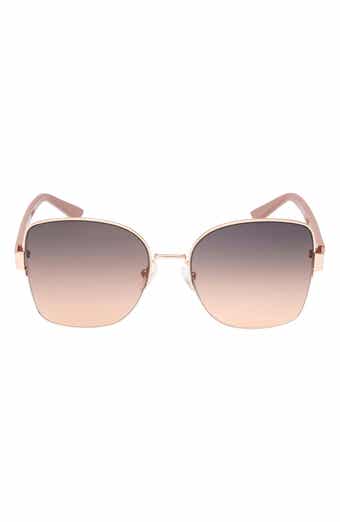 GUESS 59mm Gradient Butterfly Sunglasses