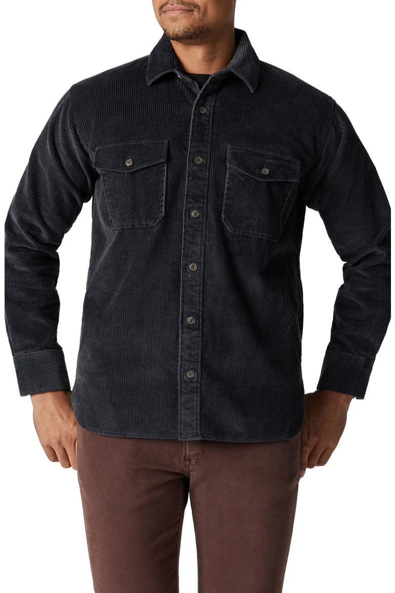 Corduroy Overshirt, Main, color, CHARCOAL