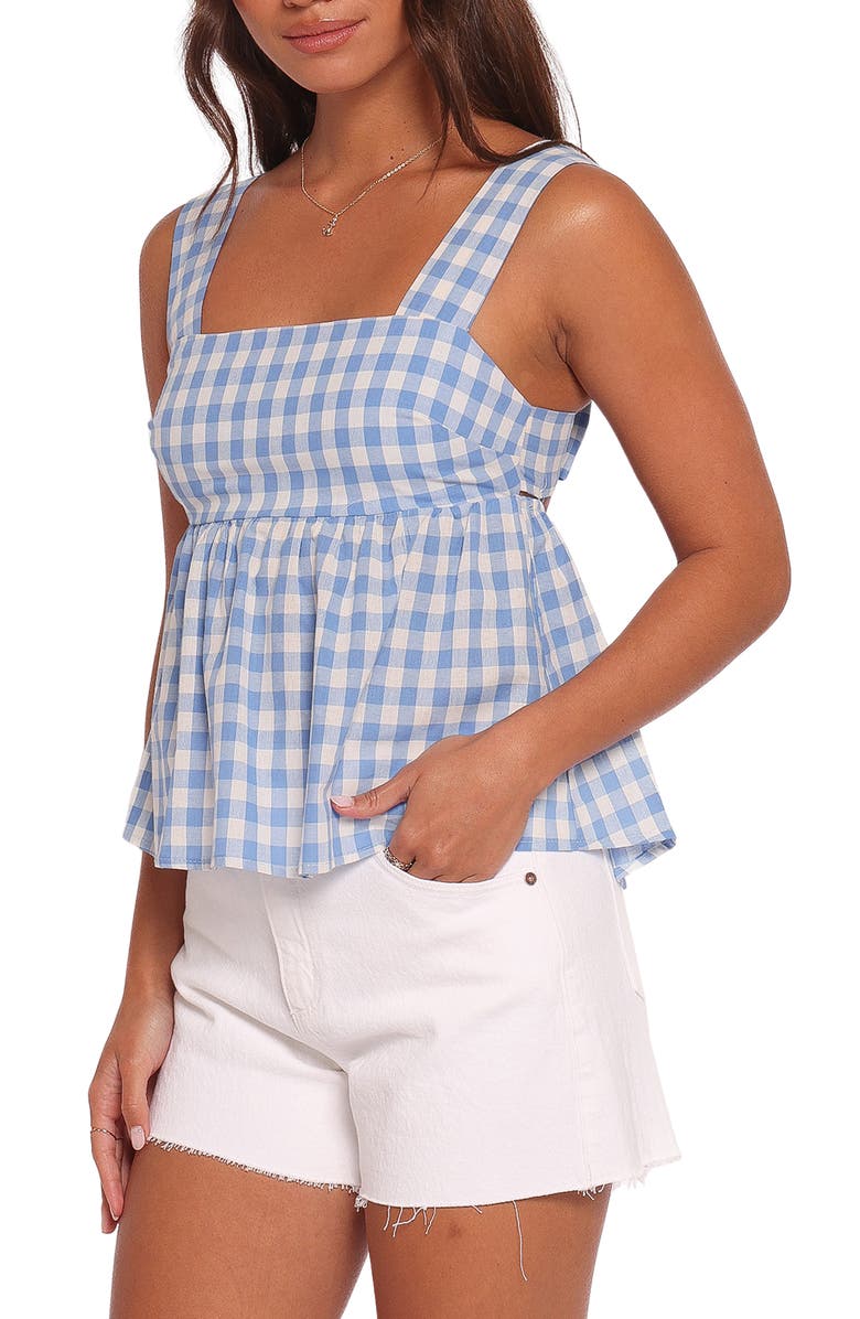 Petal & Pup Chatham Gingham Babydoll Tank, Alternate, color, 