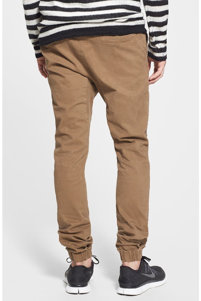 'Sureshot' Twill Jogger Pants, Alternate, color, CINNAMON
