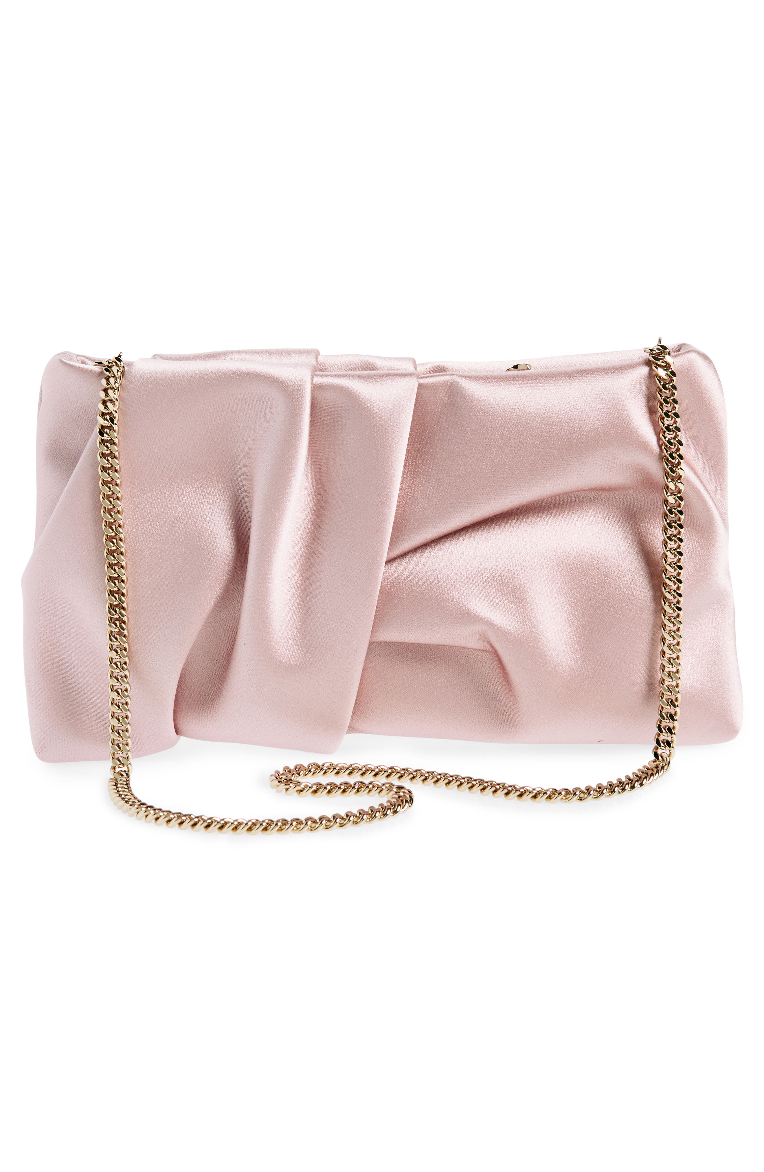 Jimmy Choo Bonny Satin Clutch, Alternate, color, 