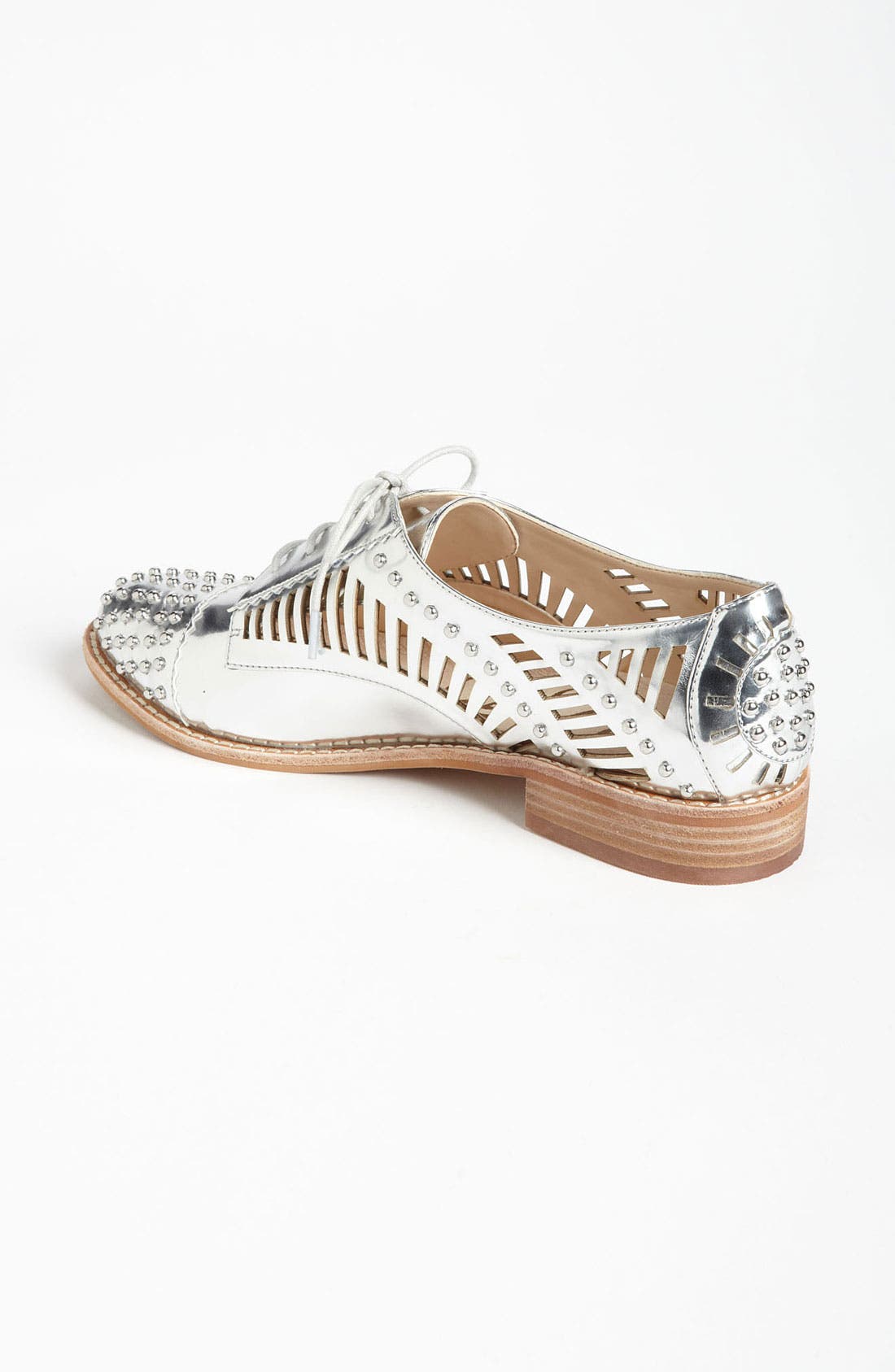 'Jayden' Oxford, Alternate, color, SILVER LIQUID METALLIC LEATHER