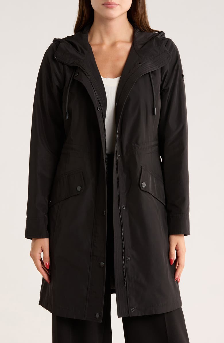 Michael Kors Hooded Parka, Alternate, color, Black