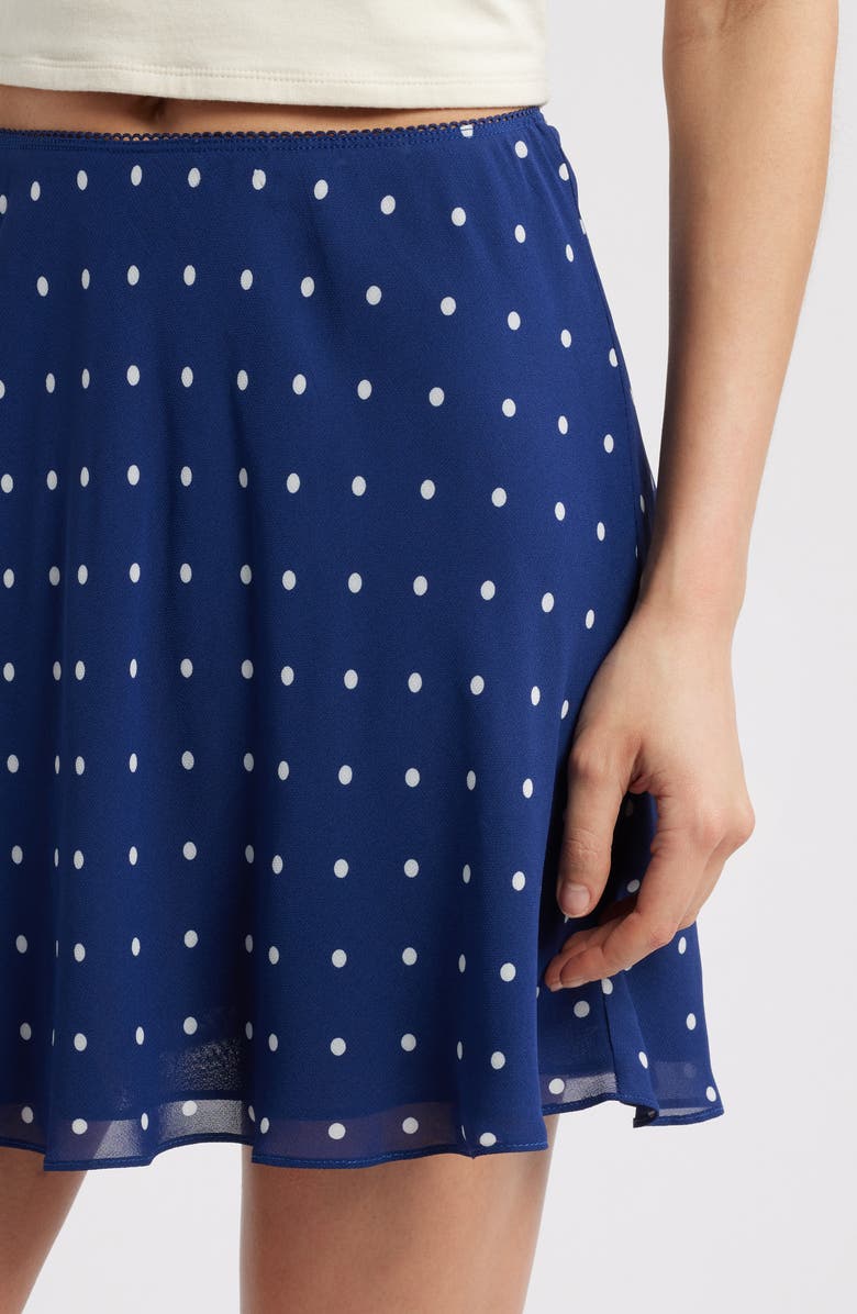 Reformation Brandy Miniskirt, Alternate, color, Danube Dot