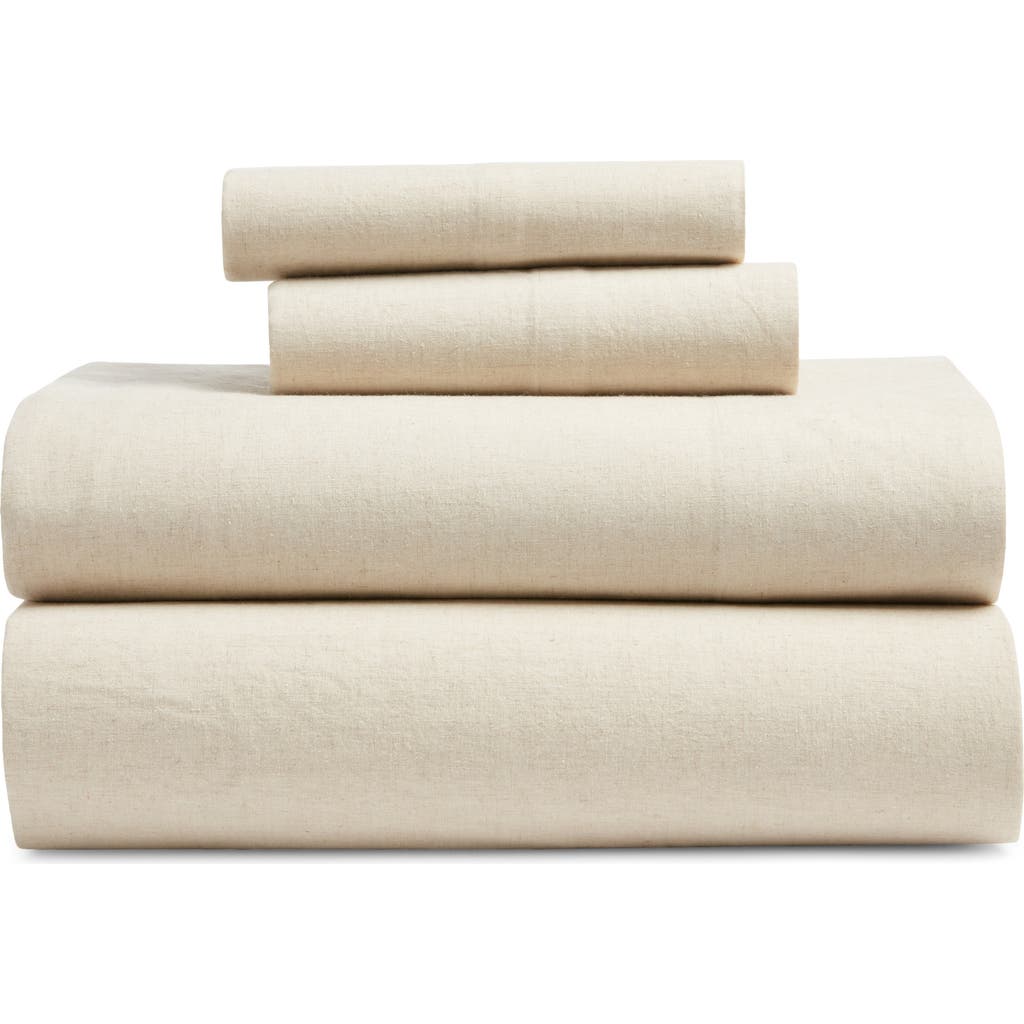 Nordstrom Cotton & Linen Sheet Set In Neutral