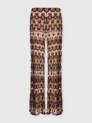 Missoni Trousers In Viscose Lamé Arabesque Motif