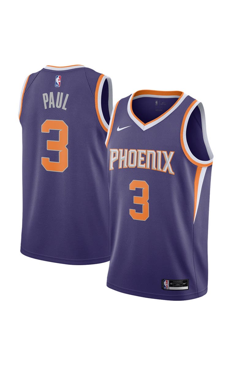 Nike Men's Nike Chris Paul Purple Phoenix Suns 2020/21 Swingman Jersey - Icon Edition, Main, color, 