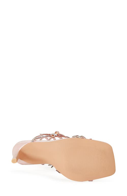 Azalea Wang Zarya Ankle Wrap Sandal In Pink
