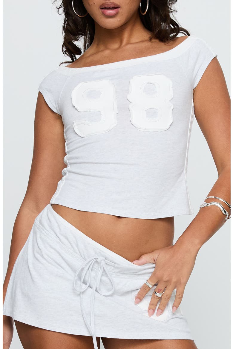 98 Off the Shoulder Top, Main, color, GREY MARLE
