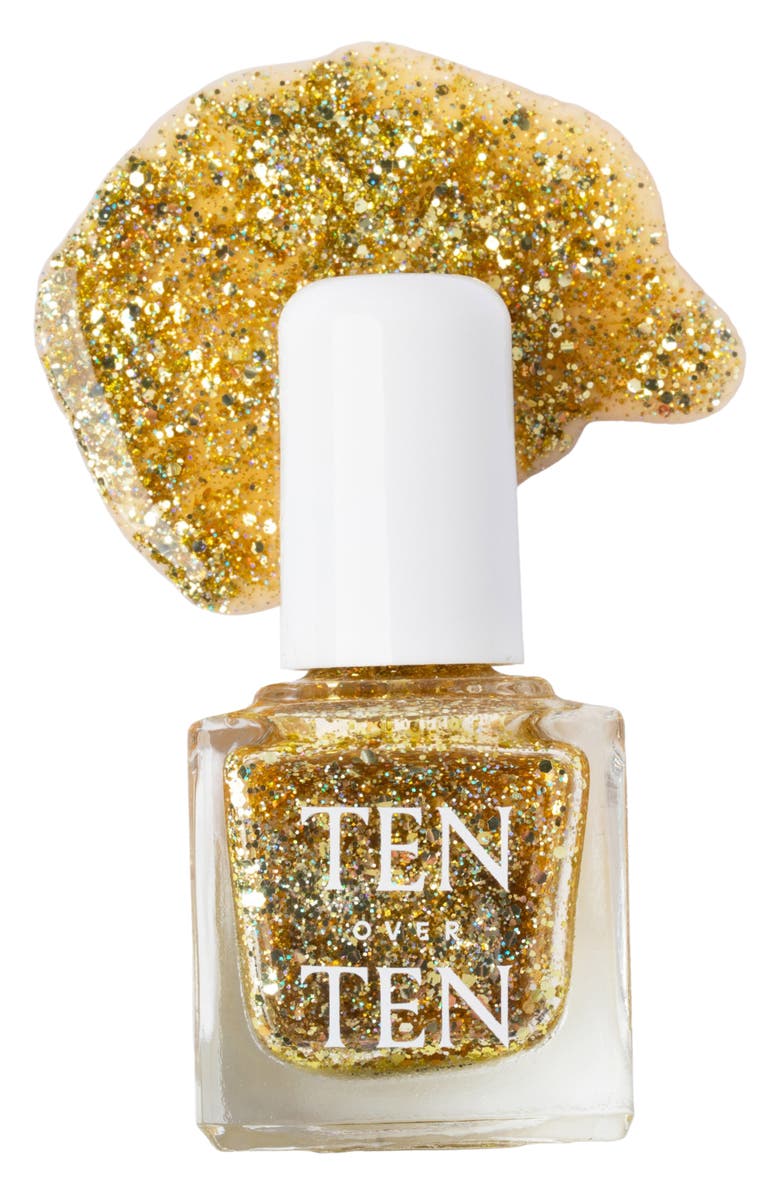 Tenoverten Gold Nail Polish Topper, Main, color, Bergen