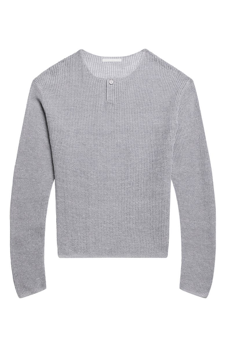 Helmut Lang Texture Henley Sweater, Alternate, color, 