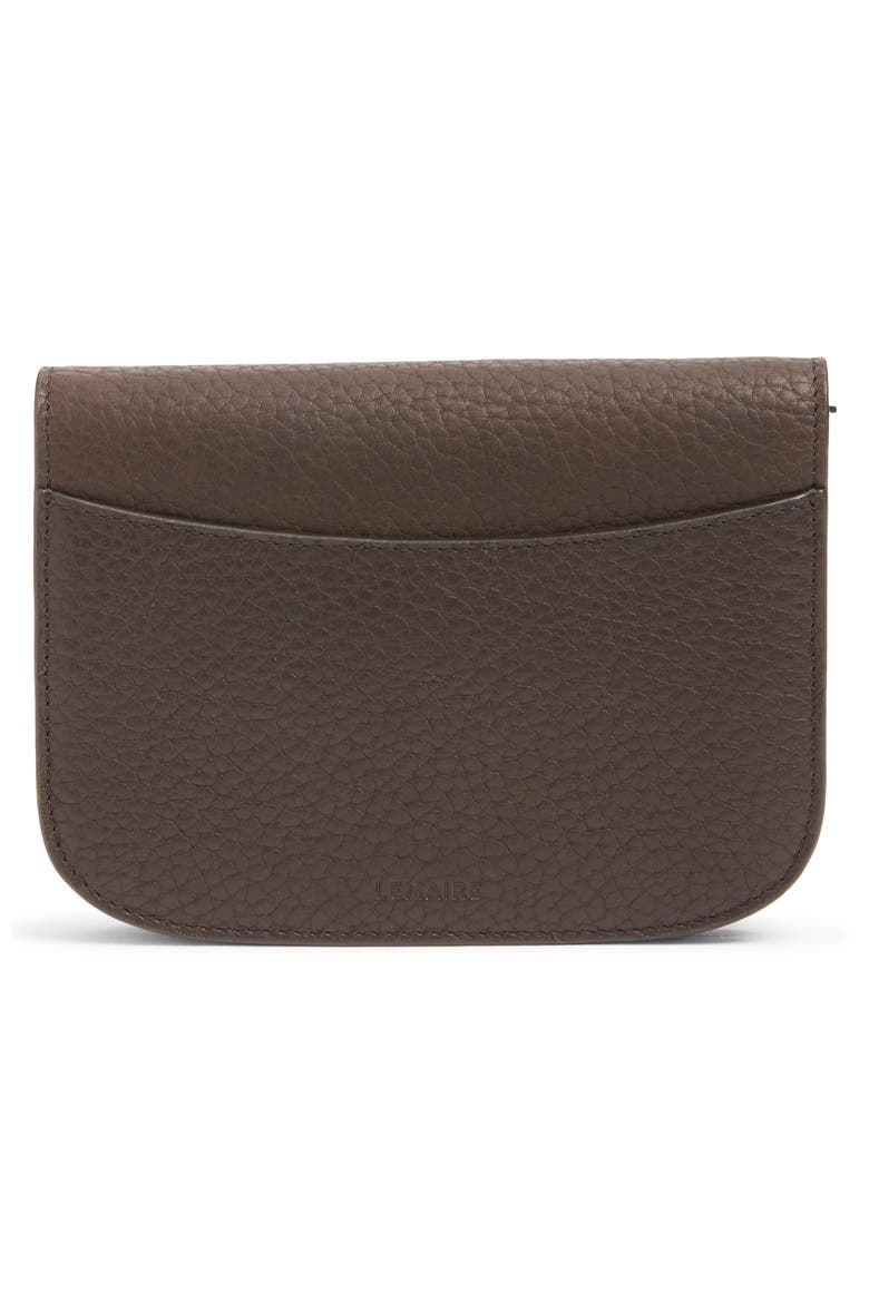 Soft Tab Leather Wallet, Alternate, color, DARK CHOCOLATE