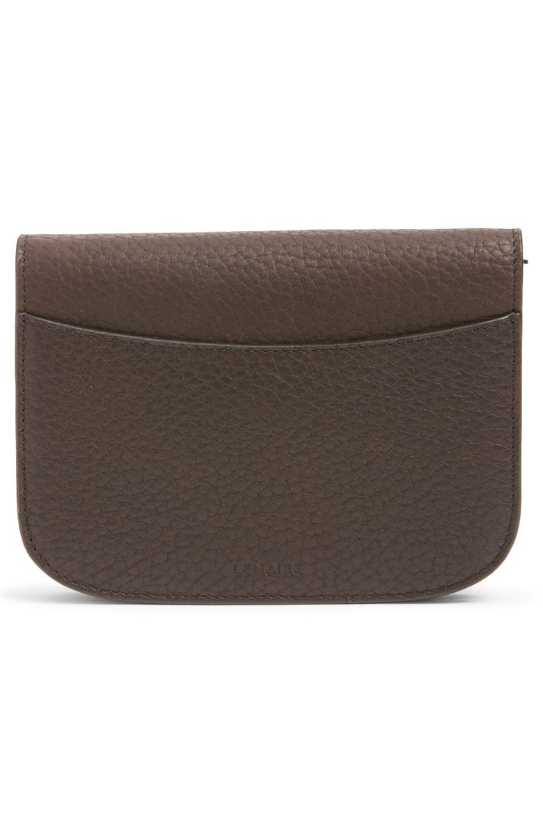 Lemaire Soft Tab Leather Wallet, Alternate, color, Dark Chocolate