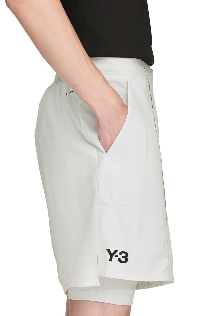 adidas Y-3 Tennis Shorts & Bike Shorts Set, Alternate, color, Orbit Grey