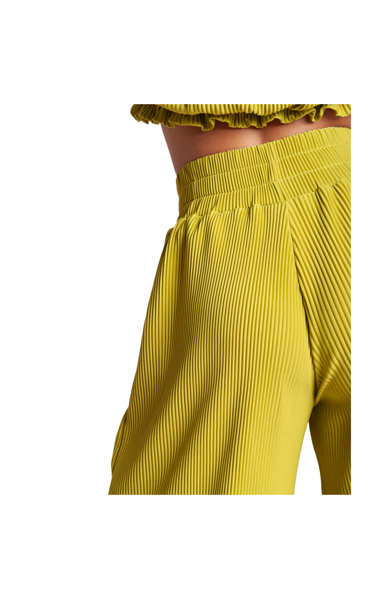 RICHANTEE High Waisted Pleated Wide Leg Pants, Alternate, color, Lime