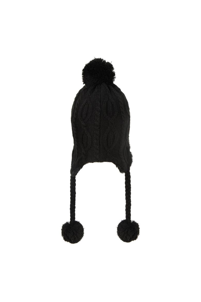 Sierra Knitted Thermal Bomber Hat, Alternate, color, Black