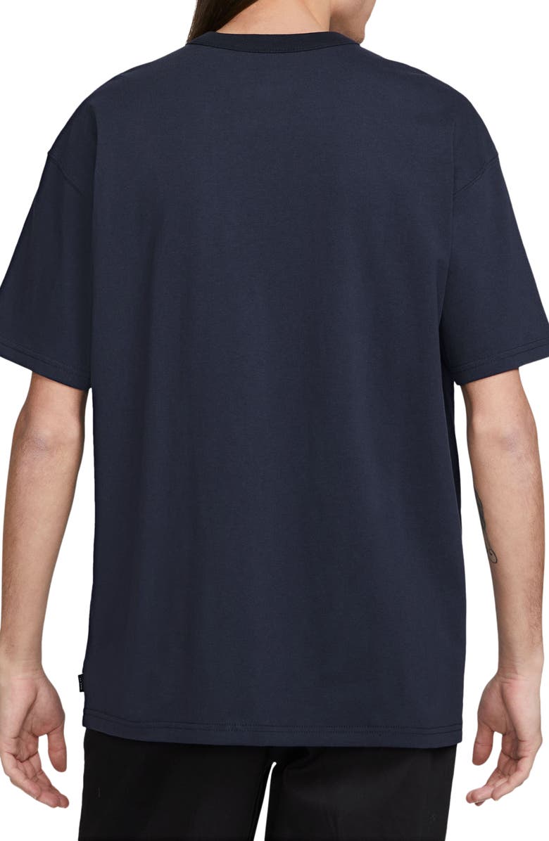 Nike Premium Essential Cotton T-Shirt, Alternate, color, Obsidian