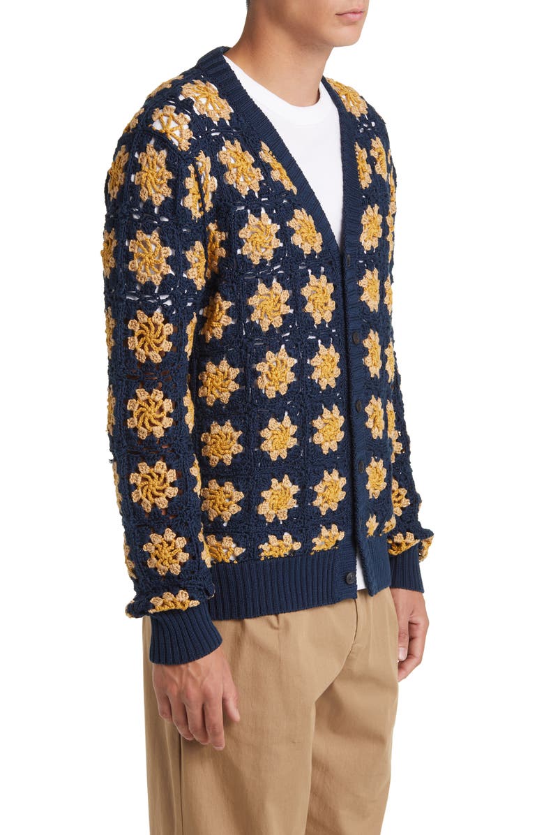 Corridor Floral Crocheted Cardigan, Alternate, color, 