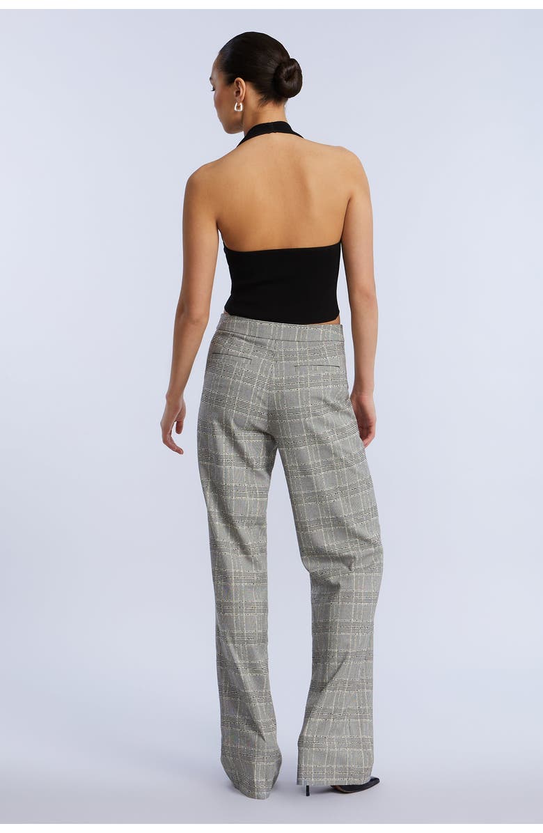 BCBGMAXAZRIA Glen Plaid Pant, Alternate, color, Black/White