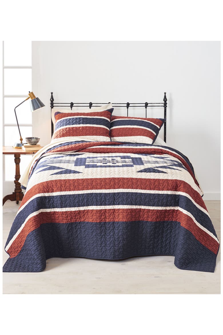 Athena Quilt & Sham Set, Main, color, NAVY