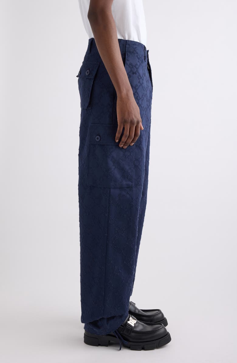 Givenchy Monogram 72 Cargo Pants, Alternate, color, Navy