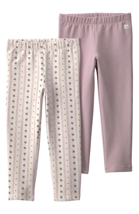 Kids' 2-Pack Fleece Leggings