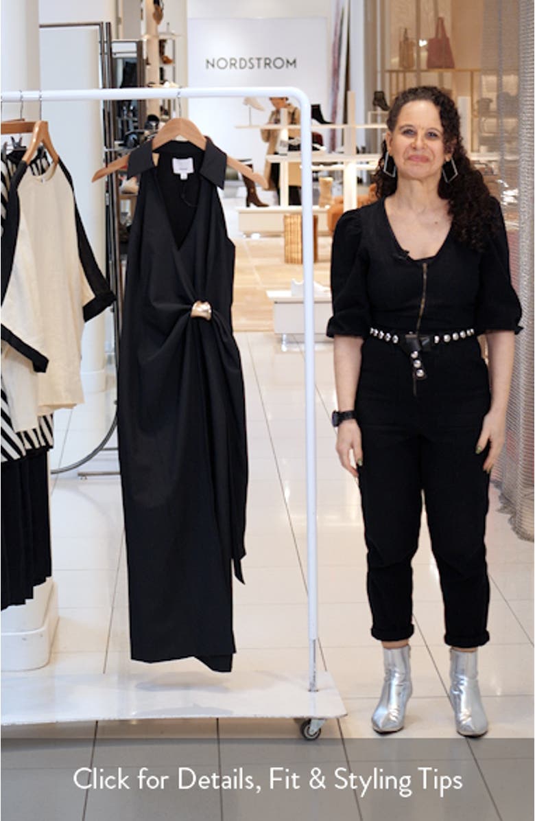 Enez Bangle Halter Neck Midi Dress, sales video thumbnail