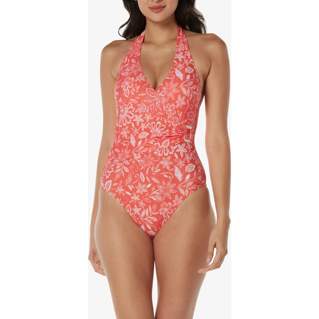 Helen Jon Tortoise Wrap One-piece In Multi