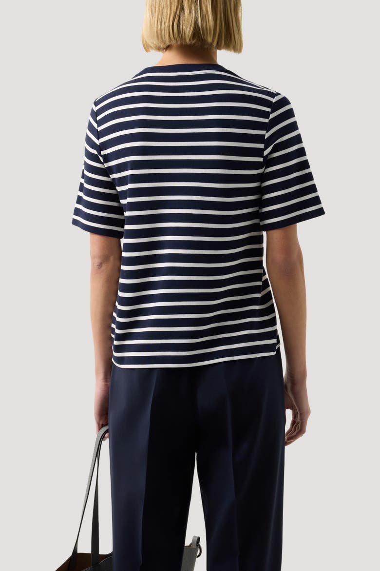 T-Shirt Rachel, Alternate, color, Navy blue/off-white