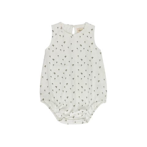 Printed Palm Trees Collection - Baby Boy Romper