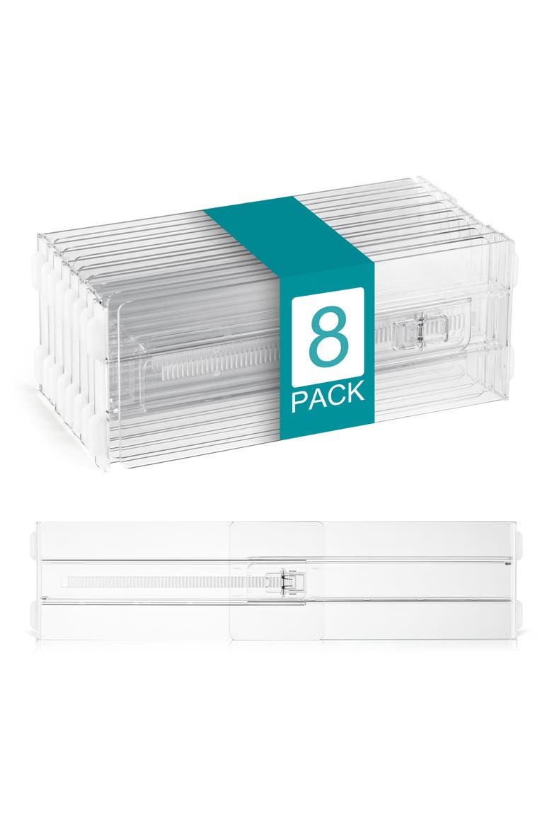 Set of 8 Adjustable Drawer Dividers, Main, color, NO COLOR