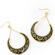 Matr Boomie Nisha Crescent Moon Hoop Earrings