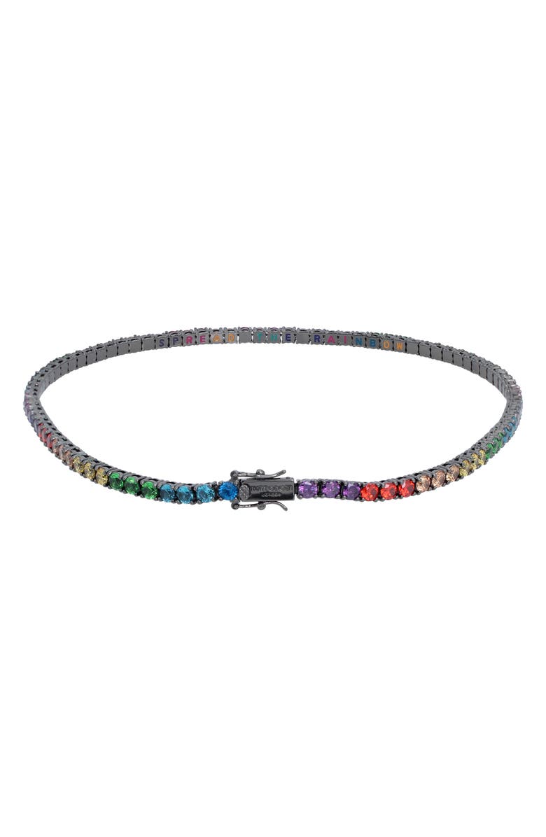 Kurt Geiger London Tennis Necklace, Alternate, color, Multi