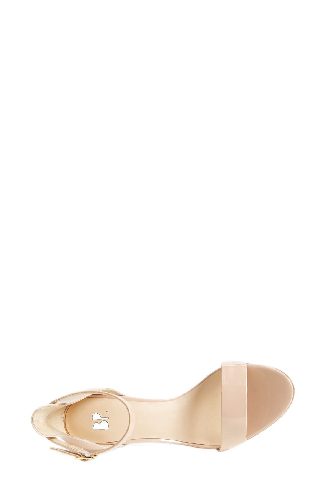 'Luminate' Open Toe Dress Sandal, Alternate, color, BLUSH PATENT