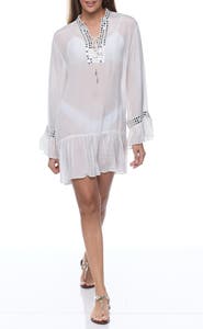 RANEES Embellished Long Sleeve Tunic