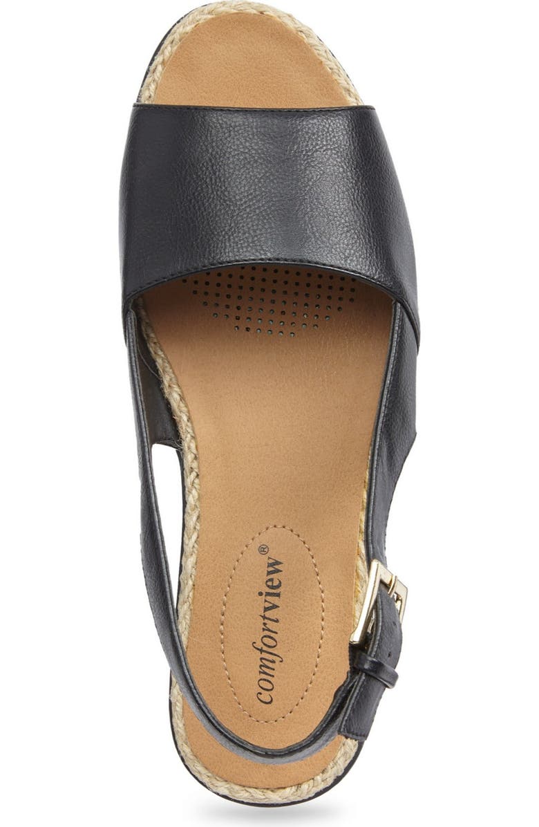 Comfortview The Adele Sling Sandal, Alternate, color, Black