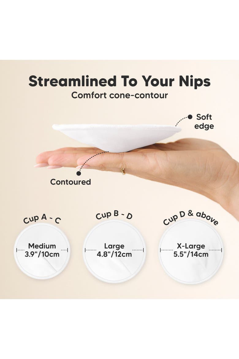 14-Pack Comfy Lite Nursing Pads, Alternate, color, Soft White