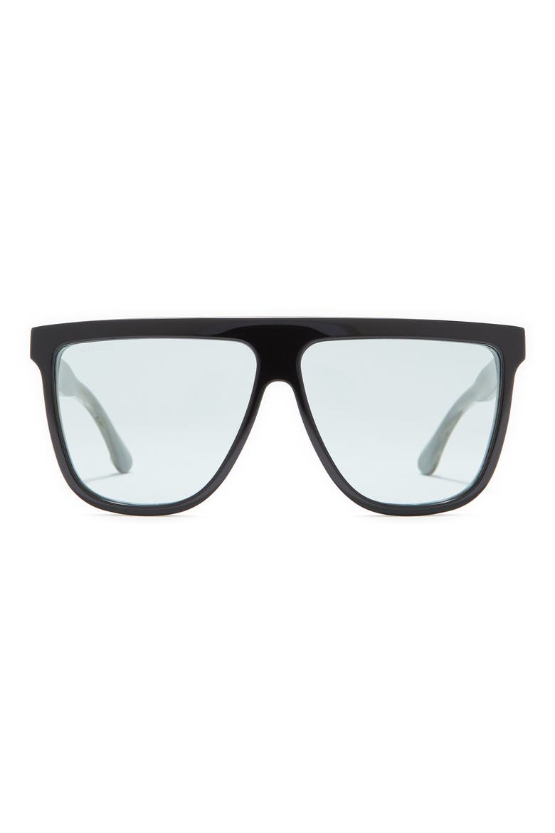 61mm Square Sunglasses, Main, color, BLACK GREEN BLUE