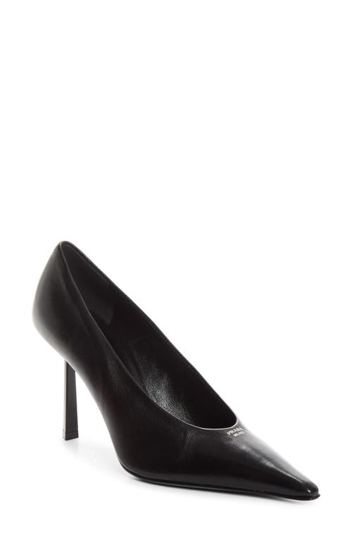 Prada Pointed Toe Stiletto Pump in F0002 Nero at Nordstrom, Size 38