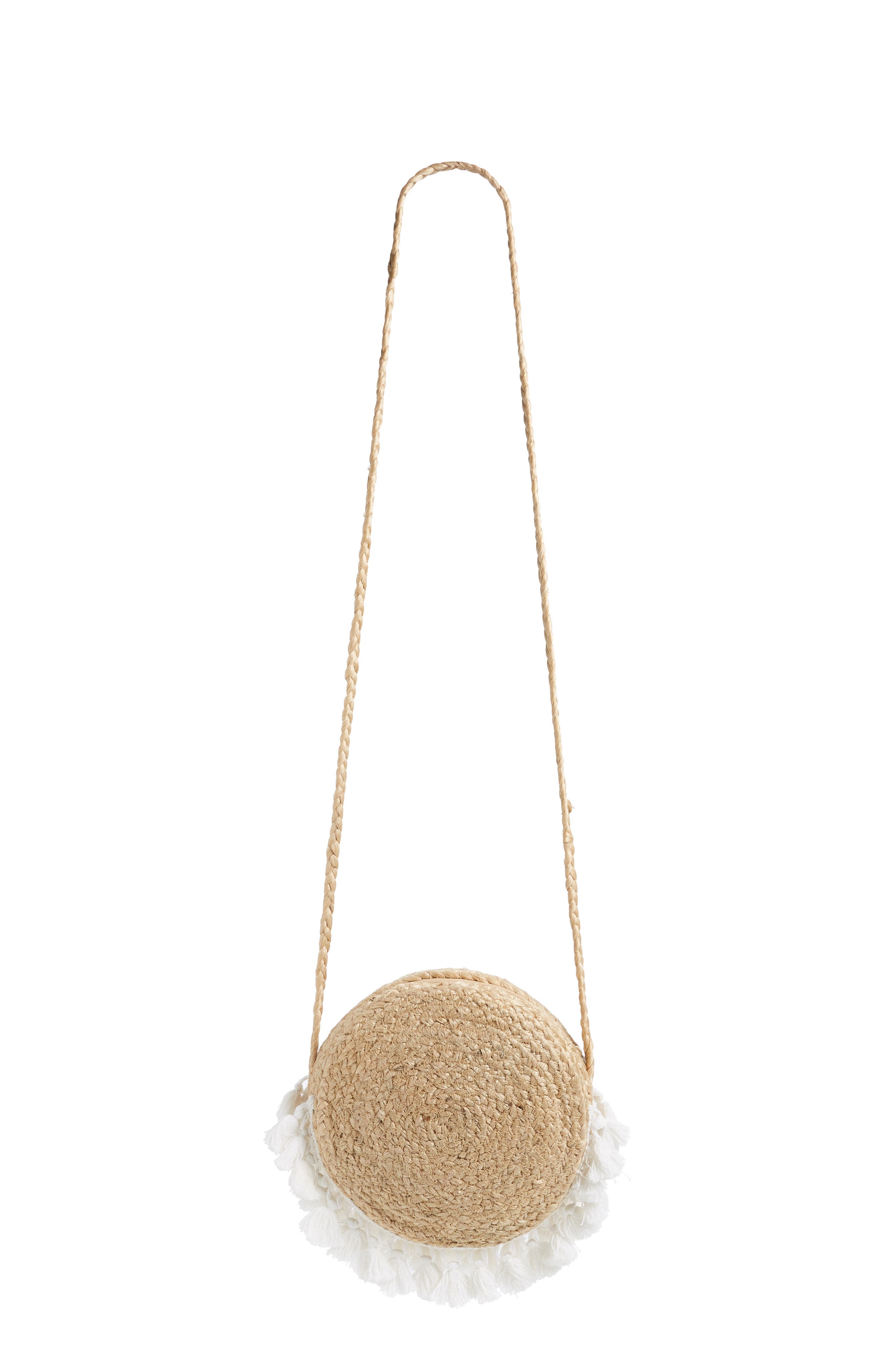 Marina Woven Circle Crossbody Bag, Alternate, color, IVORY