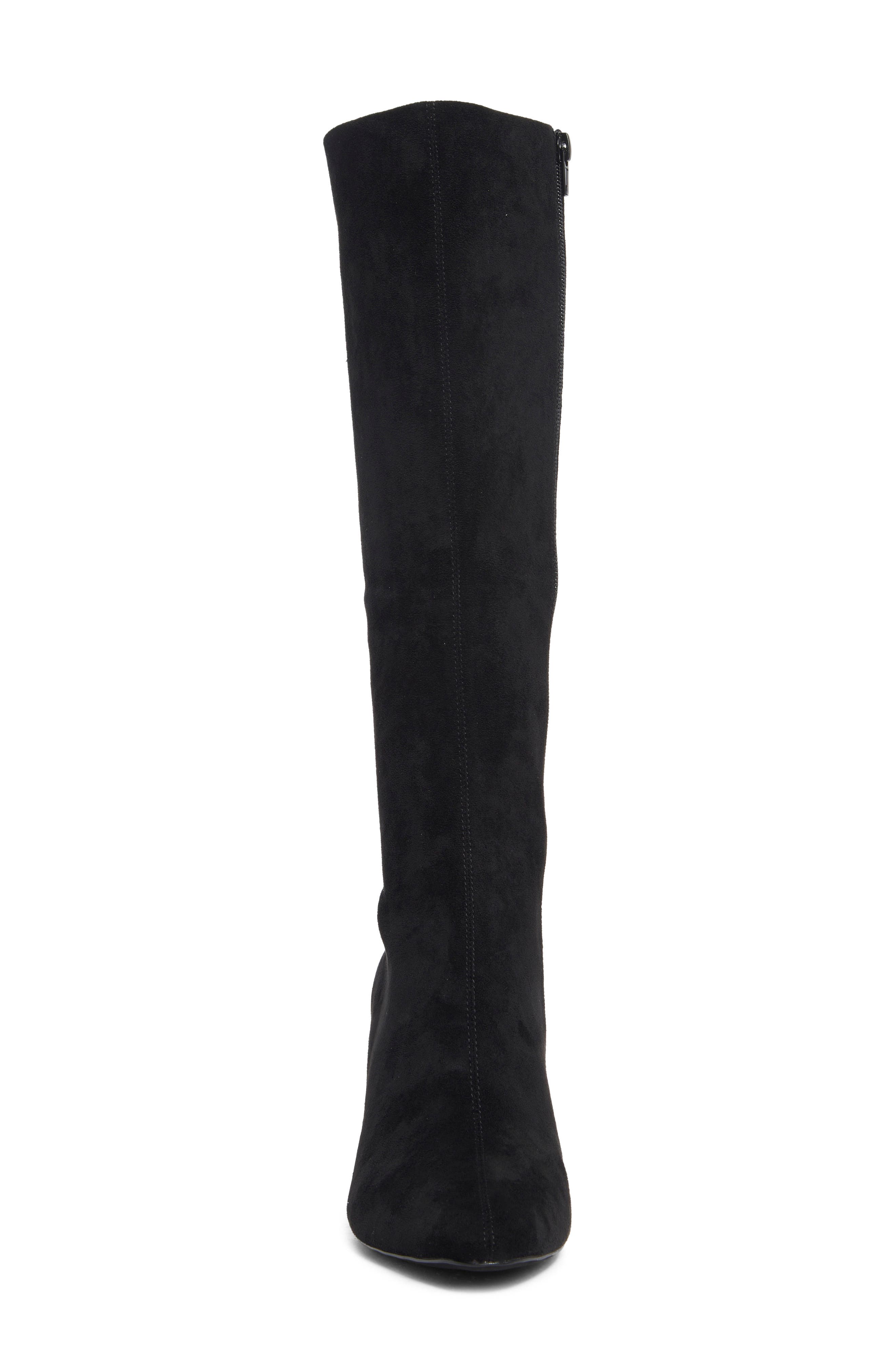 Jeffrey Campbell Needz Tall Boot, Alternate, color, Black Suede