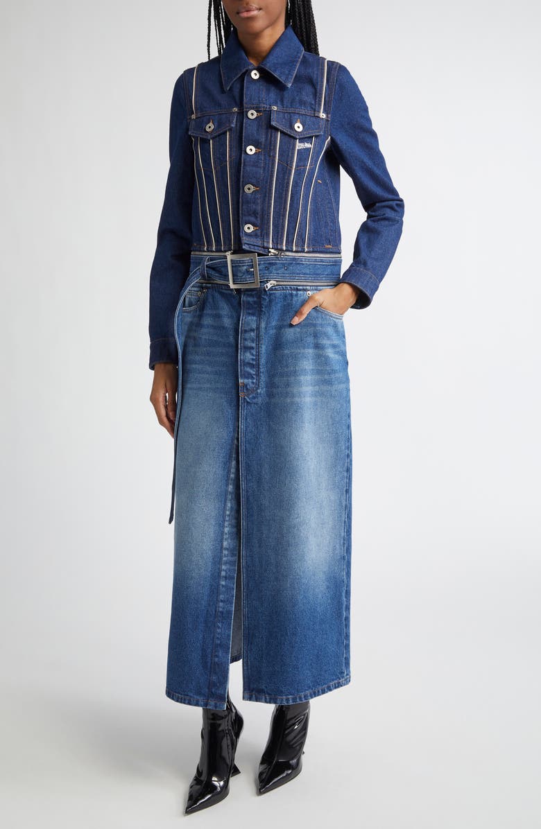 Jean Paul Gaultier The Two Ways to Wear Denim Coat, Main, color, 